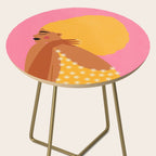 Golden Embrace - Self-Love Portrait of a Black Woman Side Table Gallery Image 2