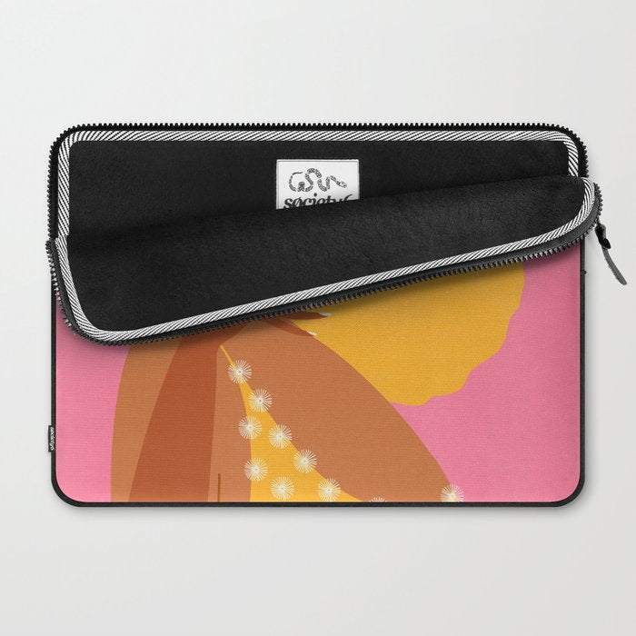 Golden Embrace - Self-Love Portrait of a Black Woman Laptop Sleeve Gallery Image 2