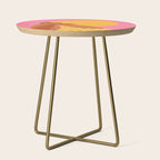 Golden Embrace - Self-Love Portrait of a Black Woman Side Table Gallery Image 1