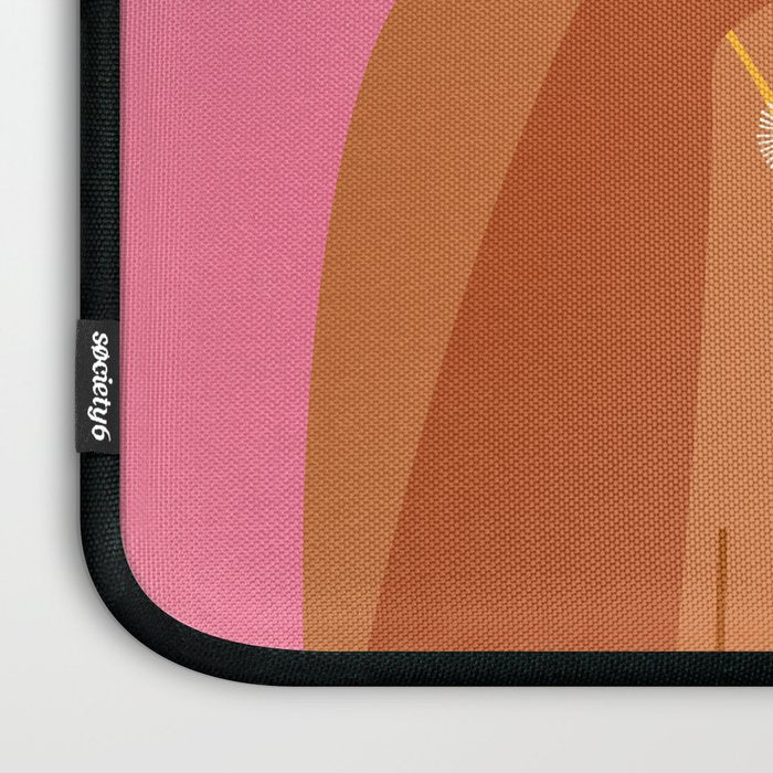 Golden Embrace - Self-Love Portrait of a Black Woman Laptop Sleeve Gallery Image 3