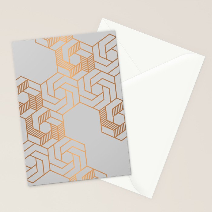 Hex 611 Copper Stationery Card Gallery Image 2