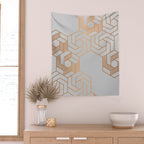 Hex 611 Copper Wall Tapestry Gallery Image 2