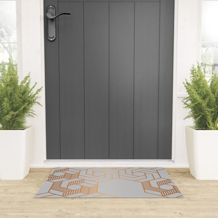 Hex 611 Copper Welcome Mat Gallery Image 3