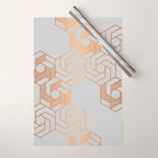 Hex 611 Copper Wrapping Paper Gallery Image 1