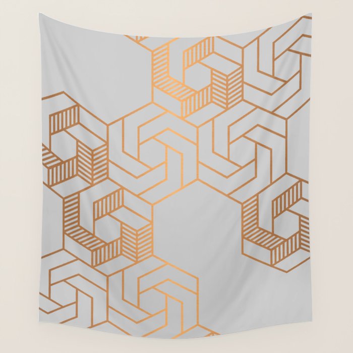 Hex 611 Copper Wall Tapestry Gallery Image 4