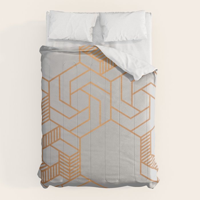 Hex 611 Copper Comforter Gallery Image 6