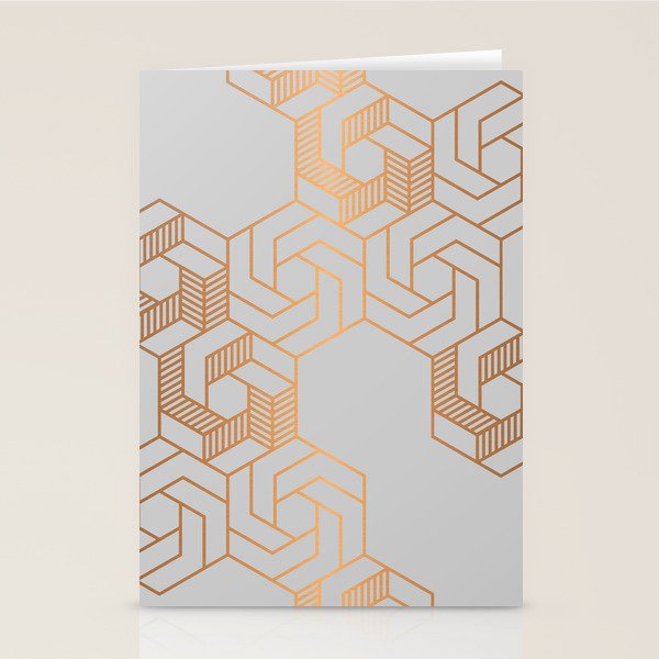 Hex 611 Copper Stationery Card Gallery Image 2