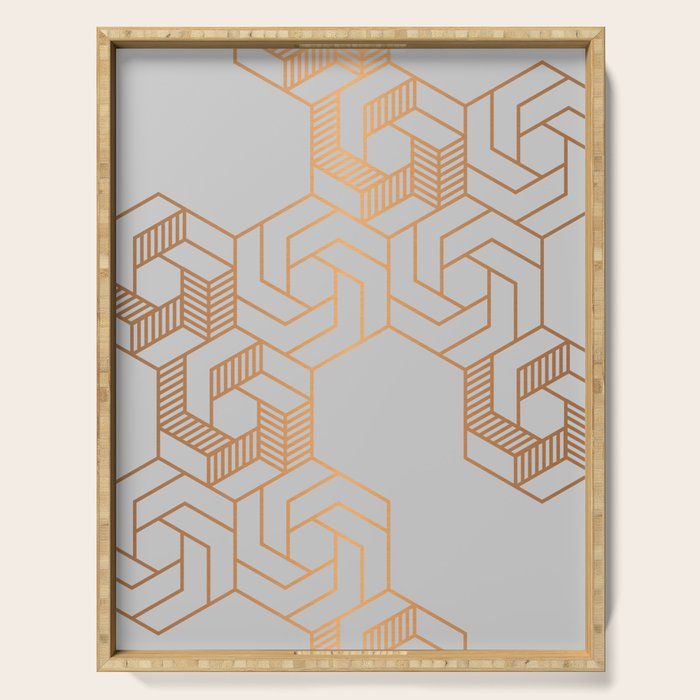 Hex 611 Copper Serving Tray Gallery Image 1
