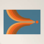 Abstraction_SUN_RISING_RETRO_SPACE_POP_ART_0906S Welcome Mat Gallery Image 1