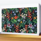 Tropical Flora - Night Wall Mural Gallery Image 2