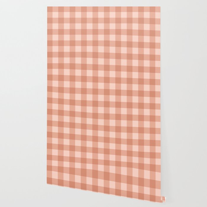 Gingham Plaid Pattern - Natural Rose Wallpaper Gallery Image 2