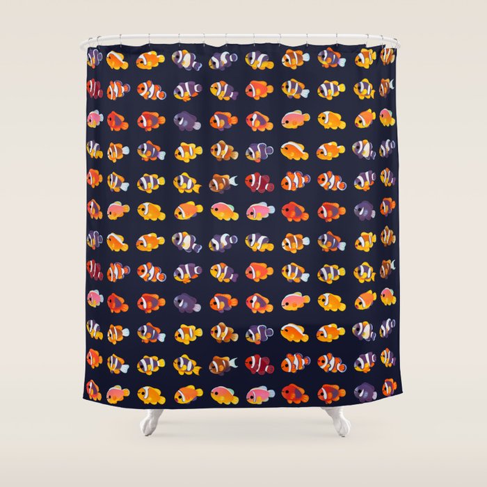 Anemone fish Shower Curtain Gallery Image 1