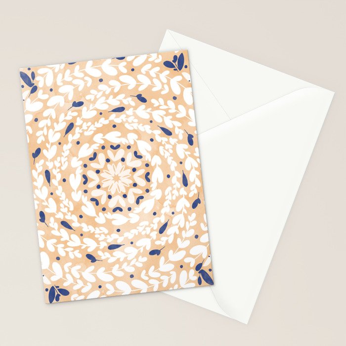 Pink Circular Nature Tiles PB Stationery Card Gallery Image 2