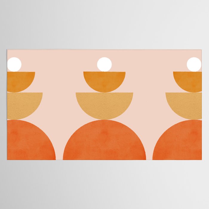 Abstraction Circles Balance Modern Minimalism 007 Tablecloth Gallery Image 2