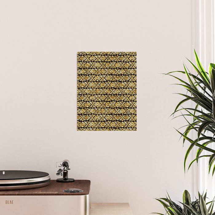 Sonoran Stripe - Midnight Gold Poster Gallery Image 2