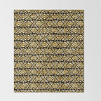 Sonoran Stripe - Midnight Gold Throw Blanket Gallery Image 2