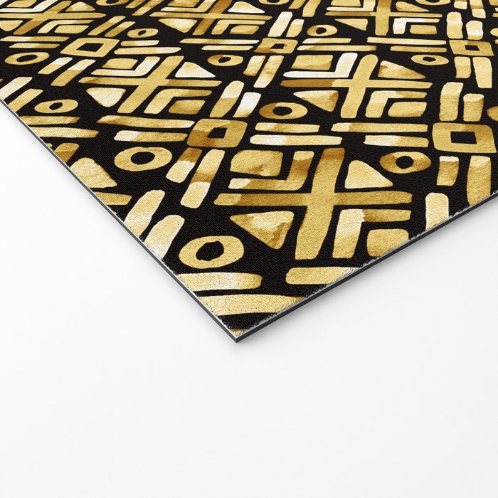 Sonoran Stripe - Midnight Gold Welcome Mat Gallery Image 2