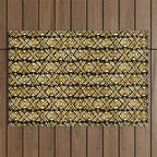 Sonoran Stripe - Midnight Gold Outdoor Rug Gallery Image 1