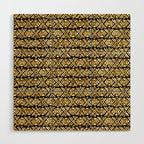 Sonoran Stripe - Midnight Gold Wood Wall Art Gallery Image 1