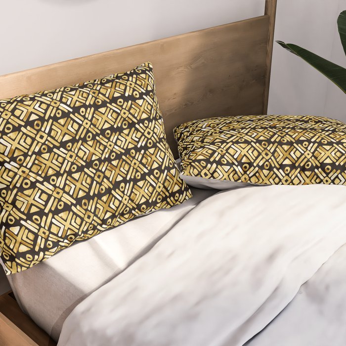 Sonoran Stripe - Midnight Gold Pillow Sham Gallery Image 2