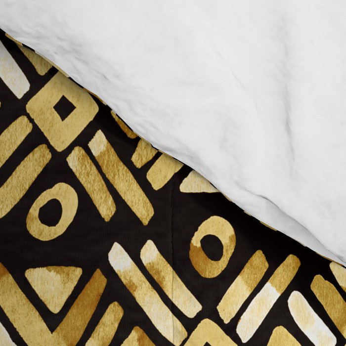 Sonoran Stripe - Midnight Gold Comforter Gallery Image 4