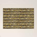 Sonoran Stripe - Midnight Gold Welcome Mat Gallery Image 1