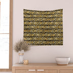 Sonoran Stripe - Midnight Gold Wall Tapestry Gallery Image 2