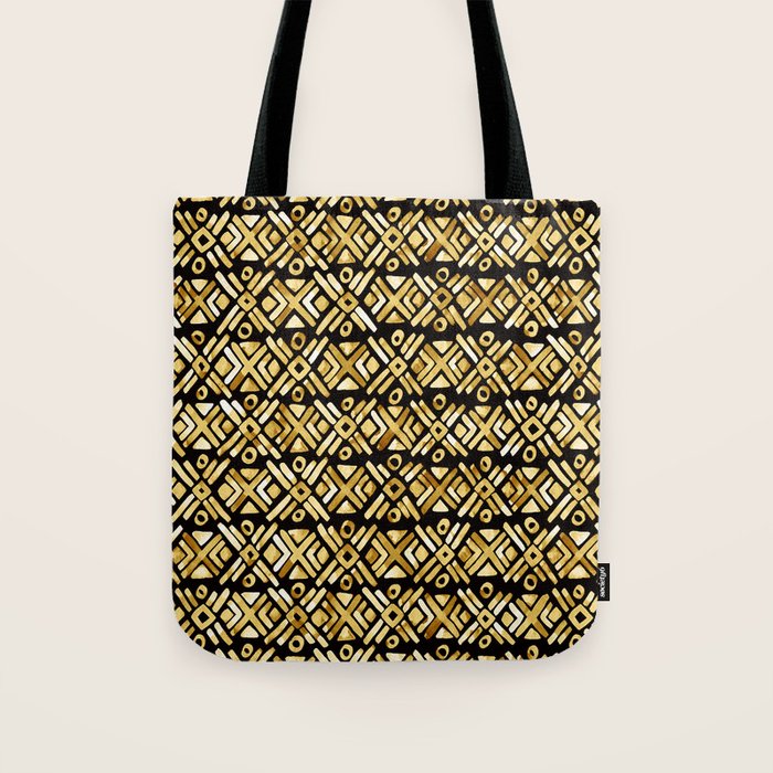 Sonoran Stripe - Midnight Gold Tote Bag Gallery Image 1