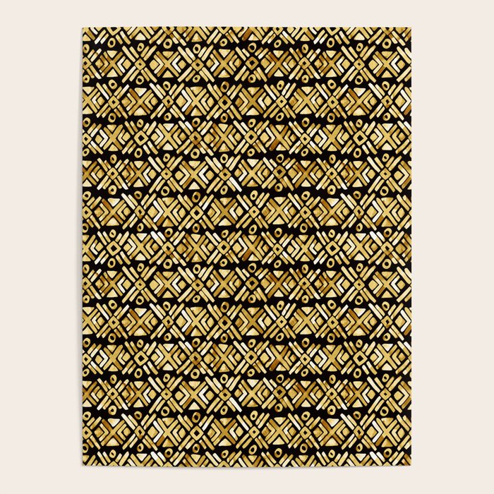 Sonoran Stripe - Midnight Gold Poster Gallery Image 4