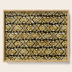 Sonoran Stripe - Midnight Gold Serving Tray Gallery Image 1