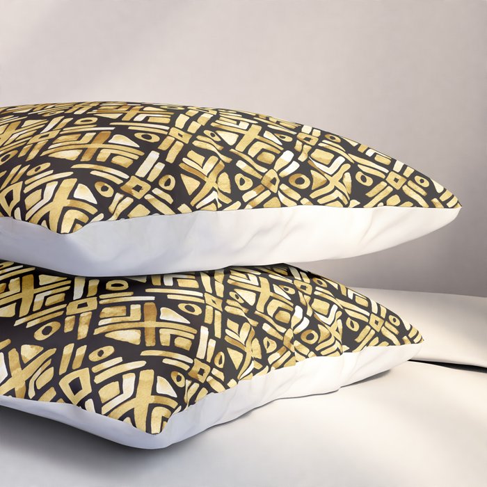 Sonoran Stripe - Midnight Gold Pillow Sham Gallery Image 3