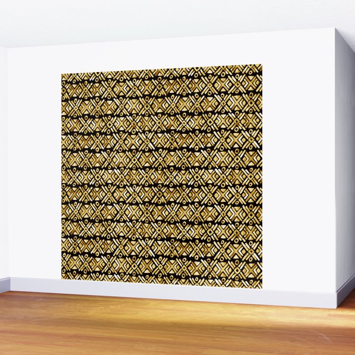 Sonoran Stripe - Midnight Gold Wall Mural Gallery Image 2