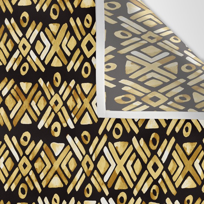 Sonoran Stripe - Midnight Gold Wall Tapestry Gallery Image 3