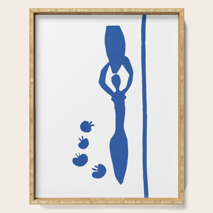henri matisse woman with amphora and grenades Serving Tray Gallery Image 1