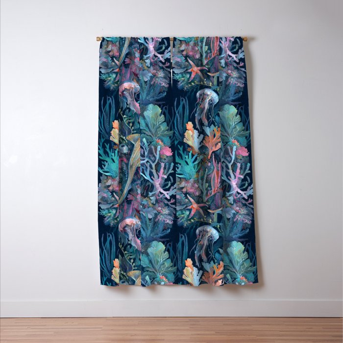 Marine Life Window Curtain Gallery Image 3