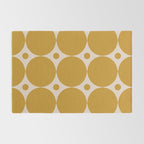 Futura Mid-century Modern Minimalist Abstract Pattern in Mustard Gold Rug Gallery Image 2