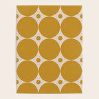 Futura Mid-century Modern Minimalist Abstract Pattern in Mustard Gold Poster Gallery Image 4