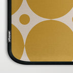 Futura Mid-century Modern Minimalist Abstract Pattern in Mustard Gold Laptop Sleeve Gallery Image 3