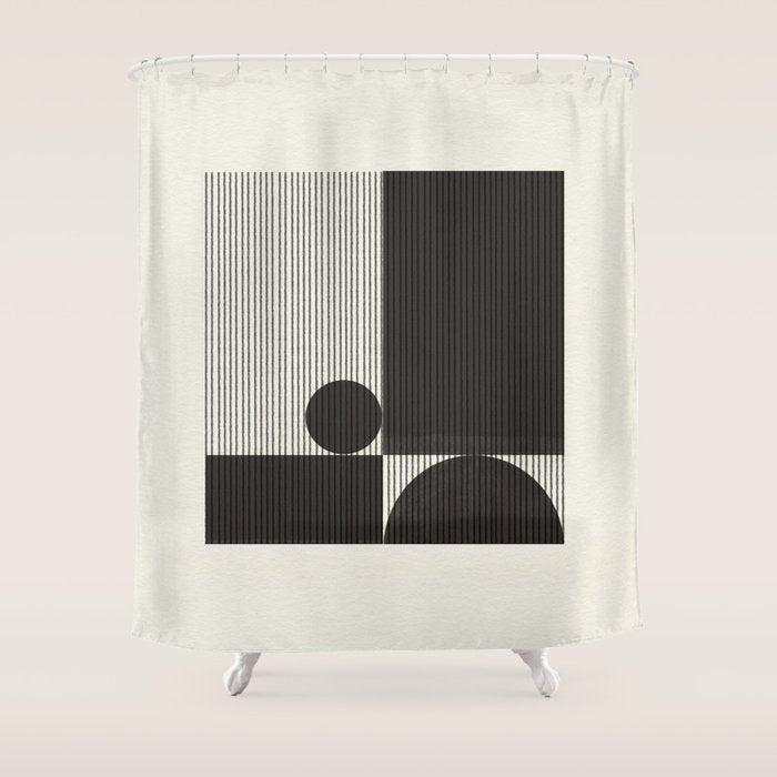 Minimalist Objekt 2 Shower Curtain Gallery Image 1