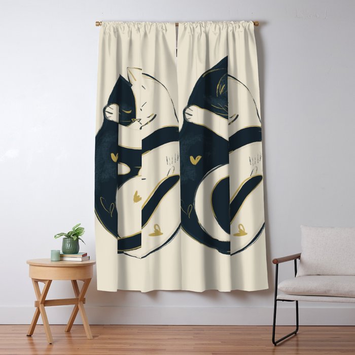Cats In Love 3 Window Curtain Gallery Image 5