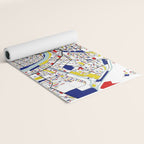 New Orleans, Louisiana City Map - Mondrian Yoga Mat Gallery Image 2
