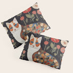Klimt Calico Cat in a Garden of Abstract Flowers Pillow Sham Gallery Image 3