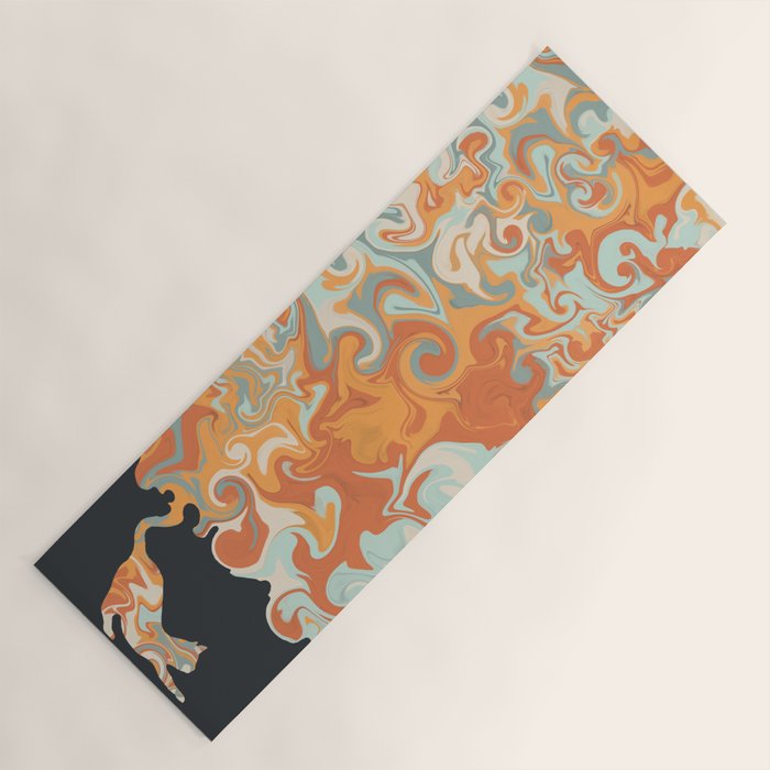 Rainbow cat 4 yoga meow Yoga Mat Gallery Image 1