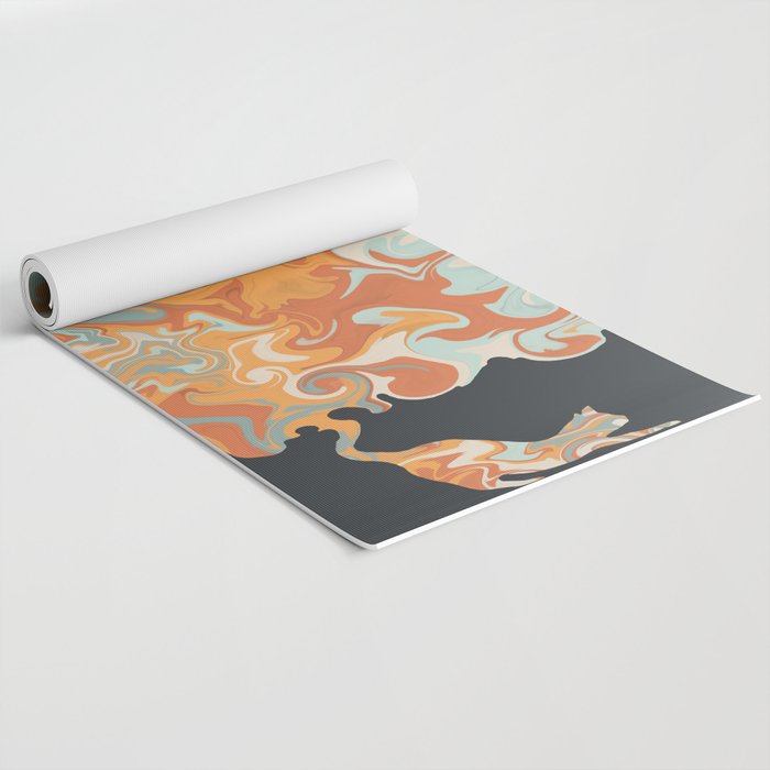 Rainbow cat 4 yoga meow Yoga Mat Gallery Image 2