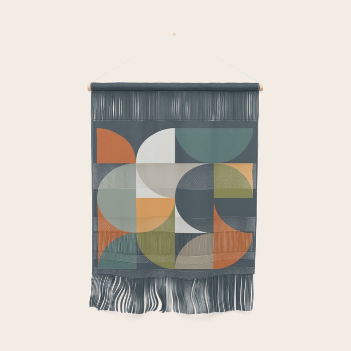 Mid Century Geometric 12/2 Wall Hanging Gallery Image 1