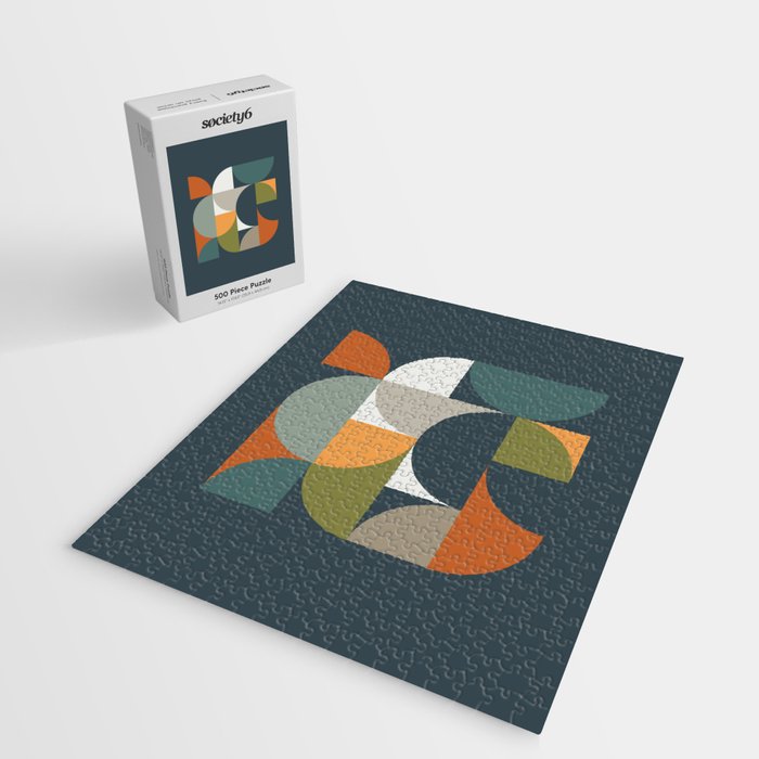 Mid Century Geometric 12/2 Jigsaw Puzzle Gallery Image 2
