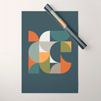 Mid Century Geometric 12/2 Wrapping Paper Gallery Image 1
