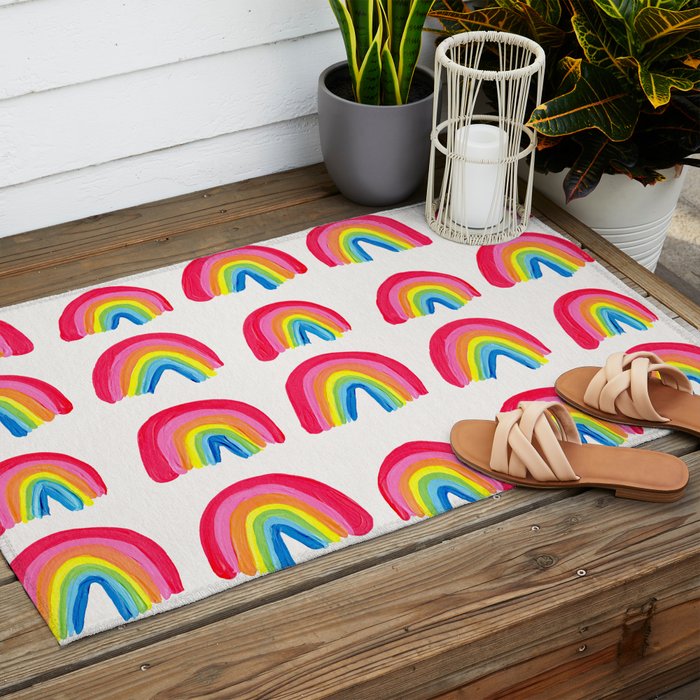 Rainbow Collection â Classic Palette Outdoor Rug Gallery Image 2