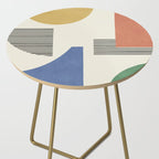 Abstract Lines Composition - 3 Colors Side Table Gallery Image 2