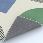 Abstract Lines Composition - 3 Colors Rug Gallery Image 4